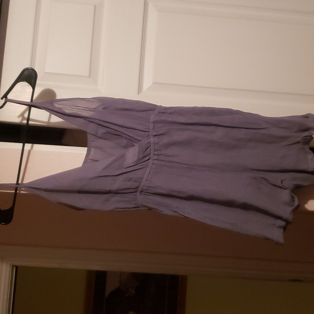 Periwinkle color sheer romper sexy small